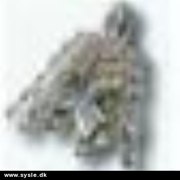 Tulipan kappe m.øje - 12mm Sølv - 6stk. i ps.