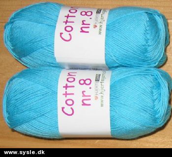 0709 Cotton 8/4 - Mellem tyrkis blå - 1ng