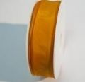 Klik her for at se flere billeder og f� mere information om varen:&nbsp; 056 Silkebånd/Satinkant og Struktur - Okker gul 25mm - pr.m.