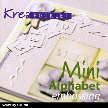 Bo 1135/ Mini Alphabet embossing - 3D bog *TYSK tekst*