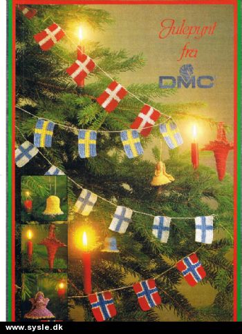 Dm 4542-11/(2) Mønster: Hæklet Juleflag og pynt *org*