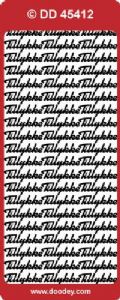 Klik her for at se flere billeder og f mere information om varen:  45412 Stix Tekst - Tillykke (3 rk. alm.) *60 på ark*