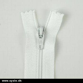 Lynlås - Spiral 4mm - Hvid/Knækket hvid - flere længder