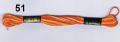 Klik her for at se flere billeder og f� mere information om varen:&nbsp; DMC 117 multi - 051 Mørk Orange/Gul - 1dok. *REST*