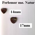 Klik her for at se flere billeder og f mere information om varen:  Hjerteknap Mørk Natur Perlemor *3stk.*
