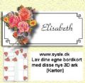 Klik her for at se flere billeder og f� mere information om varen:&nbsp; 6553 - 3D Bordkort (5stk.) Rosa Roser - 1ark