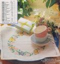 Klik her for at se flere billeder og f� mere information om varen:&nbsp; 31-87 Mønster: Broderet Bakkeserviet m. Sommerfugle