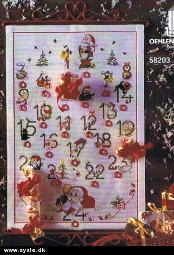 Oe 58203/ Pakke: Julekalender - Store Tal - 34x51cm