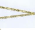 Klik her for at se flere billeder og f� mere information om varen:&nbsp; Lame Bånd - 10mm GULD blonde, zig-zag RESTER