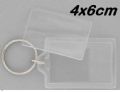 Klik her for at se flere billeder og f� mere information om varen:&nbsp; Nøgleringe m. Plexiglas, 4k 4x6cm - 2stk.