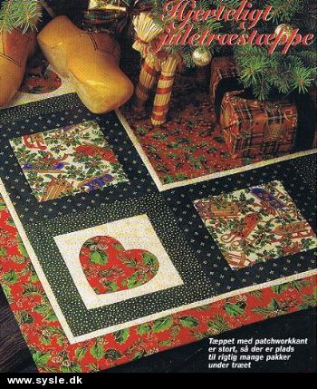Fj 45-96-09: Mønster: Juletræstæppe i patchwork *org*