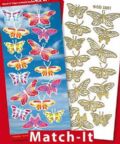 Klik her for at se flere billeder og f� mere information om varen:&nbsp; 5801 Stix Match-it. - Sommerfugle+bagrund *15på ark*