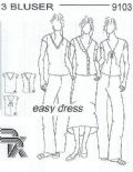 Klik her for at se flere billeder og f� mere information om varen:&nbsp; 9103 BK dress mønster - 3 Bluser (vo.)