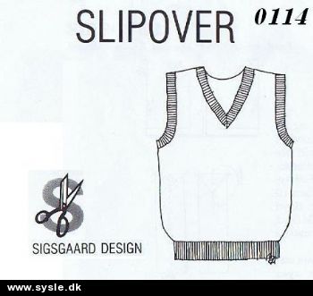 0114 Sigsgaard mønster - Slipover/vest (børn)