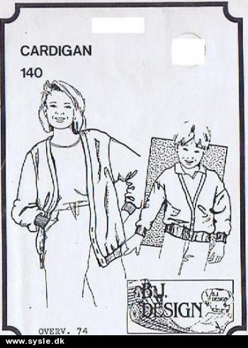 BJ 0140 Mønster: Cardigan (børn)