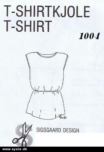 1004 Sigsgaard mønster - T-Shirtkjole/T-Shirt