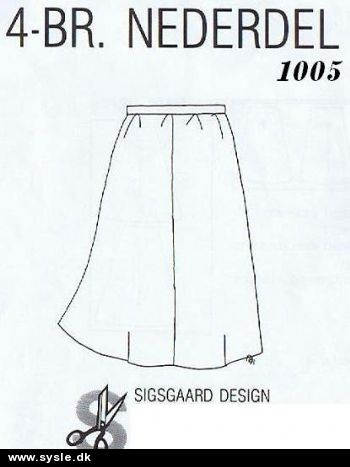 1005 Sigsgaard mønster - 4-Br. Nederdel (Børn)