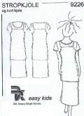 Klik her for at se flere billeder og f� mere information om varen:&nbsp; 9226 BK easy kids - -Stropkjole + kort kjole (børn)*