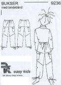 Klik her for at se flere billeder og f� mere information om varen:&nbsp; 9236 BK easy kids - Bukser m. bindebånd (børn)*