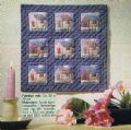 Klik her for at se flere billeder og f� mere information om varen:&nbsp; Hm 16-93-97: Mønster: Patchwork minitæppe m. huse *org*