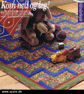 Hv 10-99-59: Mønster: Patchwork Tæppe 110x110cm *org*