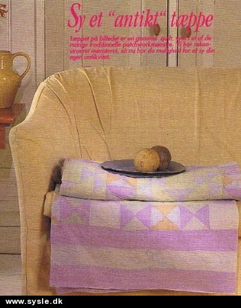Hv 13-96-61: Mønster: Patchwork Tæppe 170x224cm *org*
