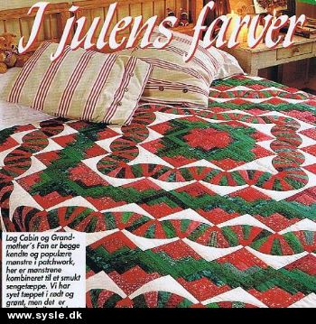 Hv 43-98-67: Mønster: Patchwork Tæppe 225x225cm *org*