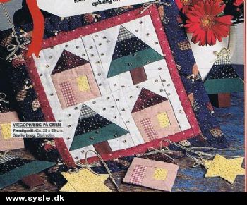 Hv 44-98-63: Mønster: Ting og Pynt til jul, vægophæng 29x29cm *org*