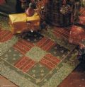 Klik her for at se flere billeder og f� mere information om varen:&nbsp; Hv 50-94-73: Mønster: Patchwork Juletræstæppe 4k - 121x121cm *org*