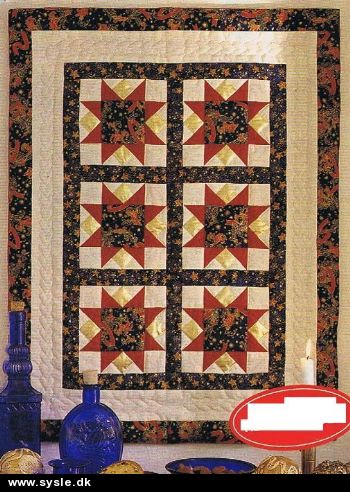 Hv 48-94-46: Mønster: Patchwork Julebillede - 61x80cm *org*