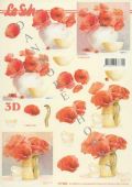 Klik her for at se flere billeder og f� mere information om varen:&nbsp; 7050 - 3D Ark - Valmuer - 2 kort *SIDSTE ARK