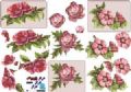 Klik her for at se flere billeder og f� mere information om varen:&nbsp; 1579 - 3D Ark - Rosa Blomster - 2 kort