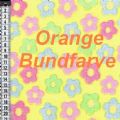 Klik her for at se flere billeder og f� mere information om varen:&nbsp; 1314 - Ex.blød Fleece - Orange m.Blomster - pr. ½m.