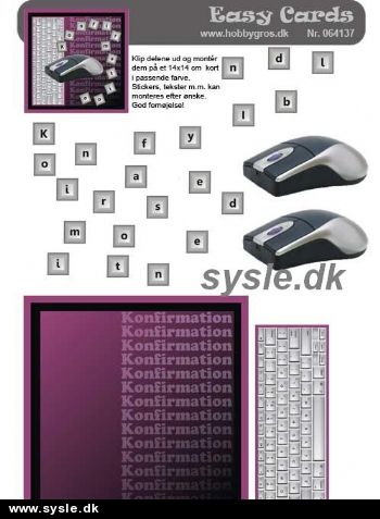 4137 - 3D Easy, Computermus *1-2kort*