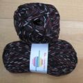 Klik her for at se flere billeder og f� mere information om varen:&nbsp; 105 Super Socks - Sort/Mø. Rød/Beige Nistret - 150g 1ng.