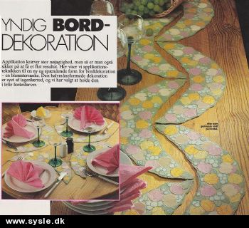Ao 05-88-24: Mønster: Applikeret Bord deco. *org*