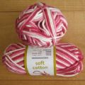 Klik her for at se flere billeder og f� mere information om varen:&nbsp; 853 Soft Cotton - Pink/Rosa/Råhvid meleret - 1ng 50g