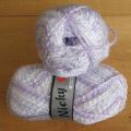 Klik her for at se flere billeder og f� mere information om varen:&nbsp; 006 Nicky Acryl - Lys LILLA/HVID meleret - 1ng.