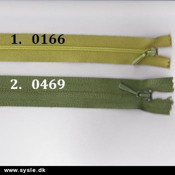 Lynlås - Spiral 4mm - Siv Grøn