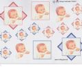 Klik her for at se flere billeder og f� mere information om varen:&nbsp; 0816 - 3D Pyramide, Baby Dreng og Pige *SIDSTE ARK*