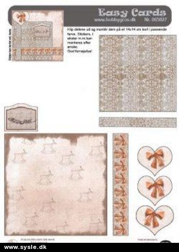 5027 - 3D Easy, Beige/God Jul *1-2kort*