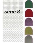 Klik her for at se flere billeder og f mere information om varen:  Serie 08 - Dots-stix *Flere Farver* 1ark.