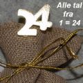 Klik her for at se flere billeder og f� mere information om varen:&nbsp; 895 Kalendertal 1-24 i træ m. klemme - Guld *SE PRIS*