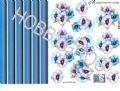 Klik her for at se flere billeder og f� mere information om varen:&nbsp; 0389 - 3D Blå Blomsterbuket m.bagrund - 3 på ark.