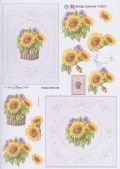 Klik her for at se flere billeder og f� mere information om varen:&nbsp; 5072 - 3D Solsikke/broderi - 2kort