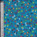 Klik her for at se flere billeder og f mere information om varen:  0842 Patch. Svampe/blomster Tyrkis B:140cm - pris pr.½m