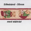Klik her for at se flere billeder og f� mere information om varen:&nbsp; Pyntebånd m. ståltråd 55mm - Bamse - pr.m.