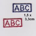 Klik her for at se flere billeder og f mere information om varen:  1,5x3,3cm Mini Mærke m. ABC - 1stk. 