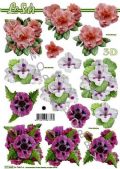 Klik her for at se flere billeder og f� mere information om varen:&nbsp; 7444 - 3D Hibiscus -  3 på ark.