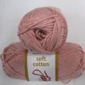 Klik her for at se flere billeder og f mere information om varen:  8861 Soft Cotton - Lys Gammel rosa - 50g 1ng